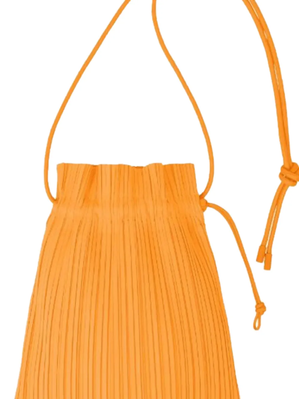 Pleats Please Issey Miyake Geplooide kleine crossbodytas Oranje