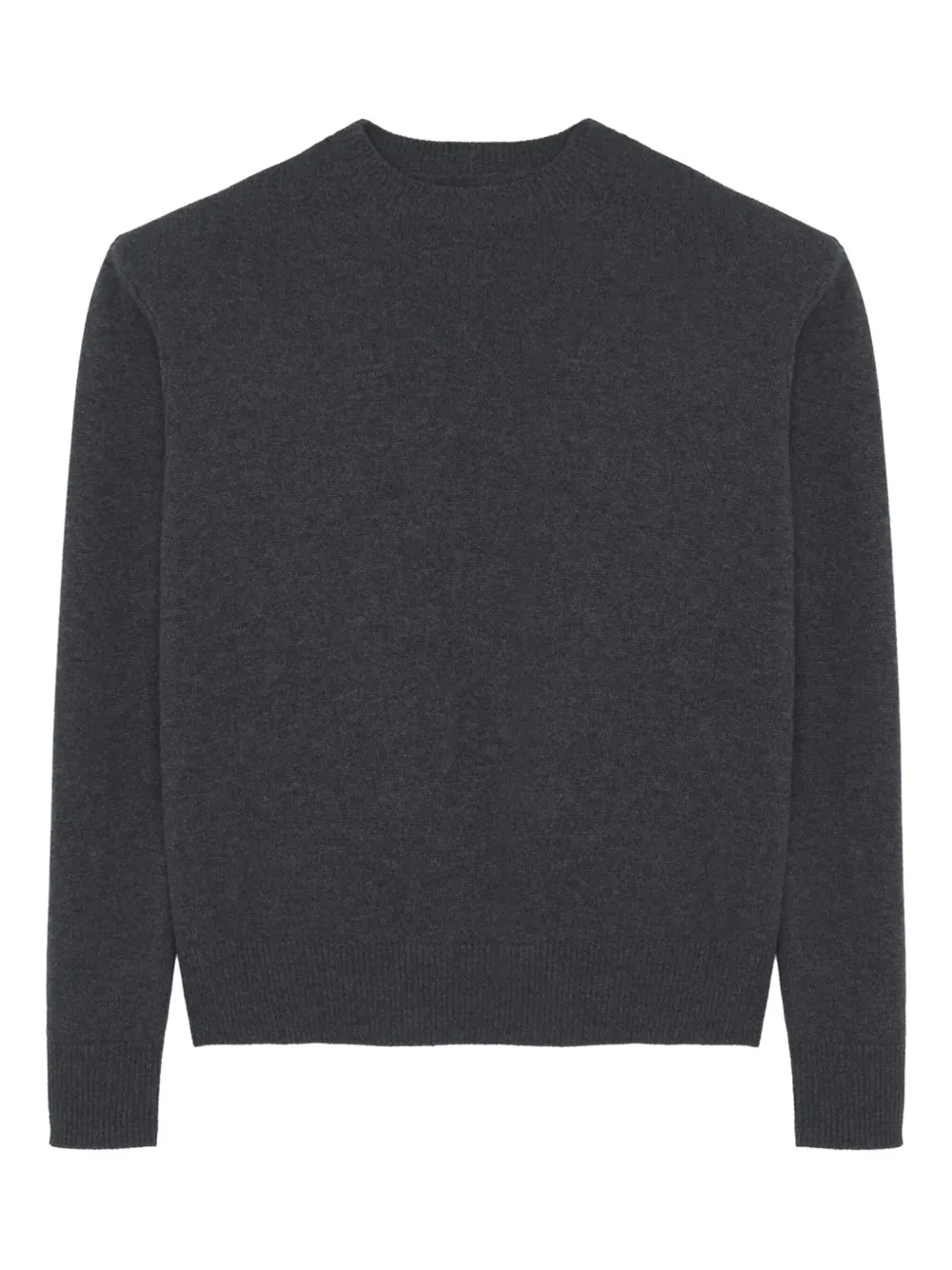 The Frankie Shop Rafaela Padded Knit Sweater In Gray