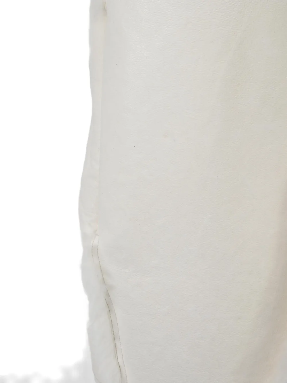 Rick Owens Cyclops Fur Coat In White