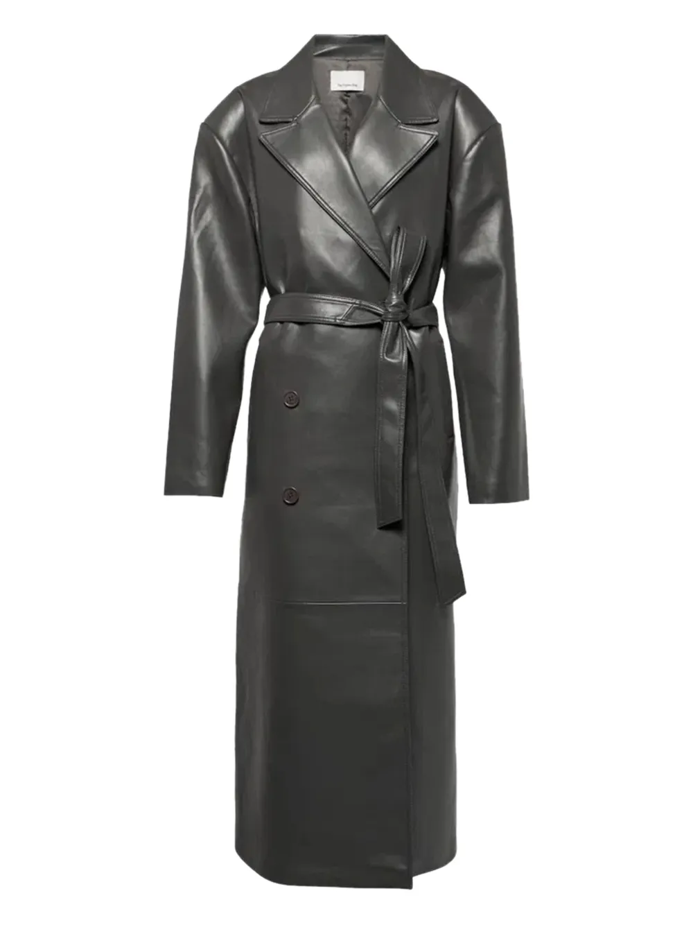 The Frankie Shop Tina Trench Coat In Black