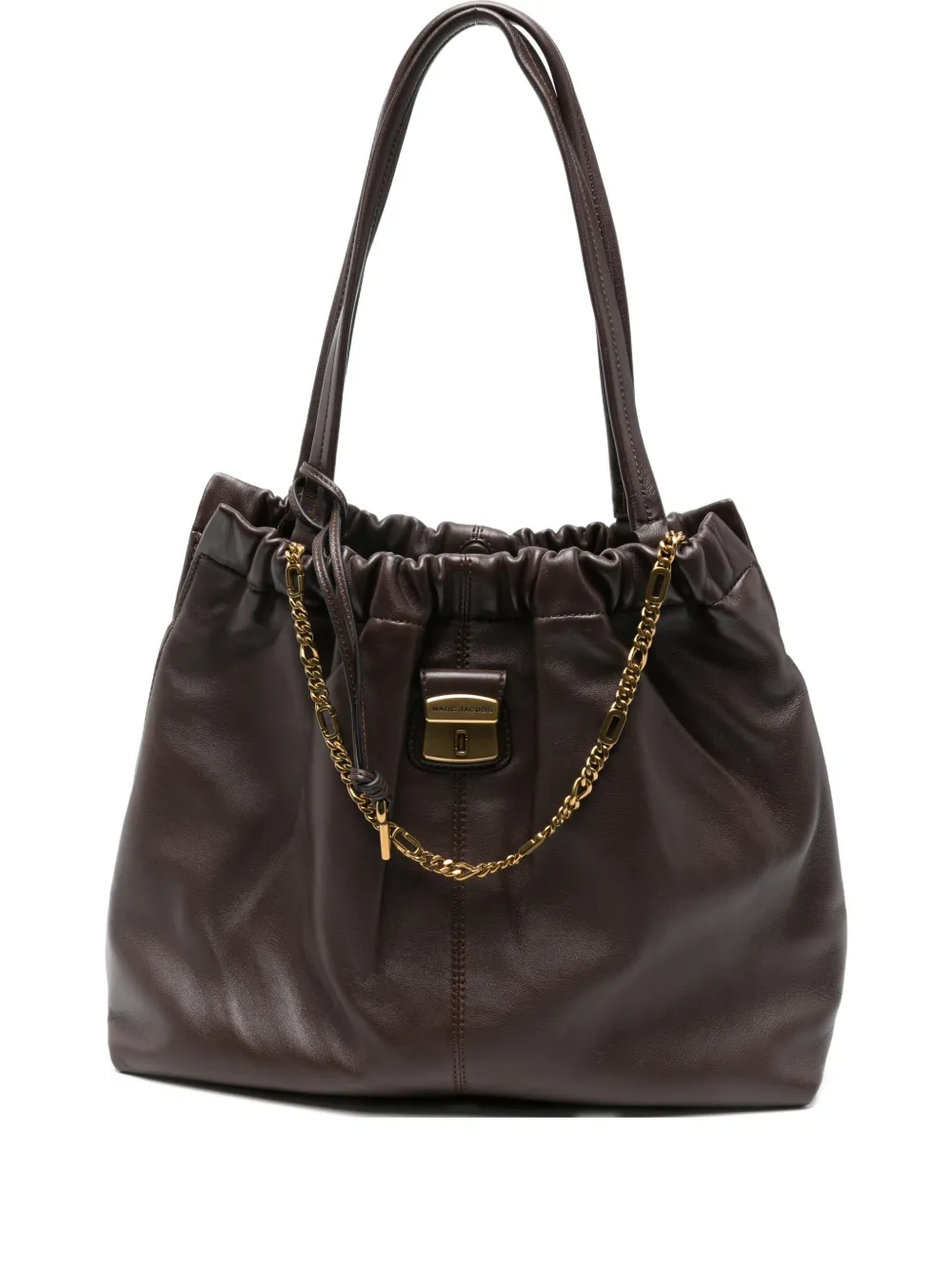 Marc Jacobs The Cristina Chain-detail Shoulder Bag In Brown