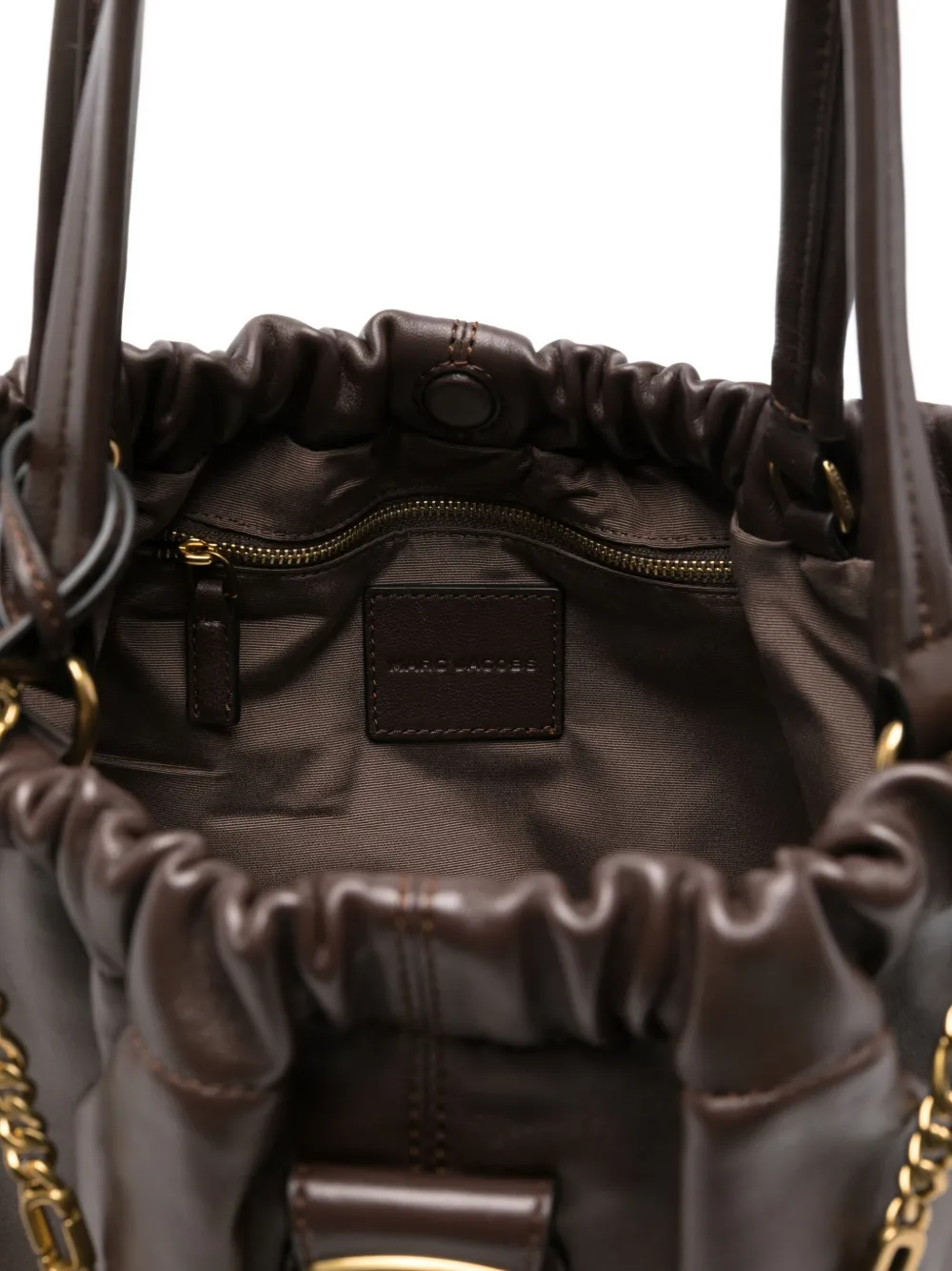 Marc Jacobs The Cristina Chain-detail Shoulder Bag In Brown