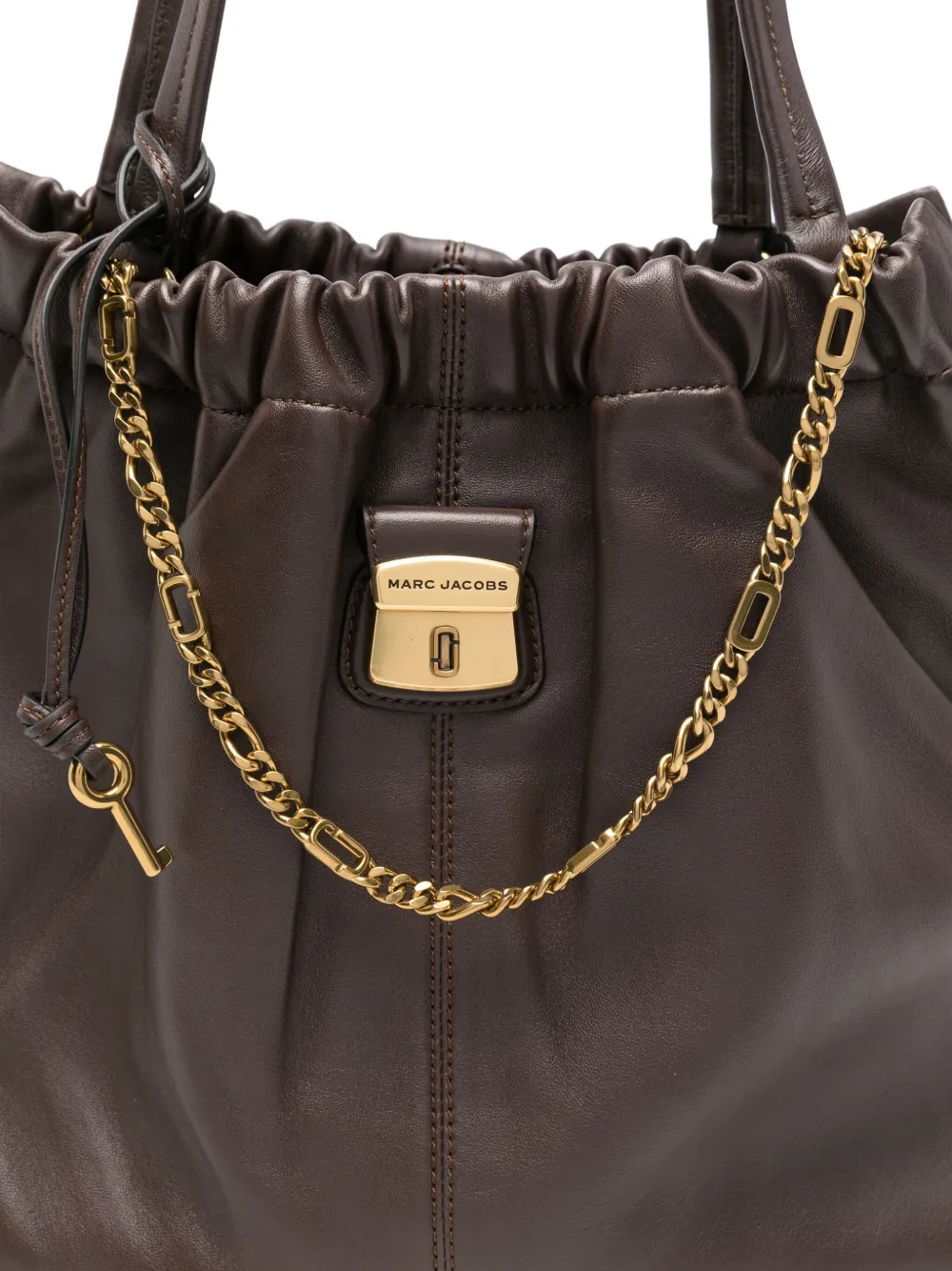 Marc Jacobs The Cristina Chain-detail Shoulder Bag In Brown