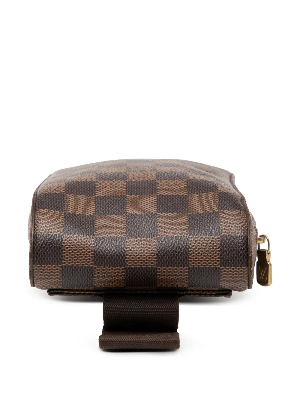 Pre-owned Louis Vuitton 2009 Damier Ebene Geronimos Crossbody Bag In Brown