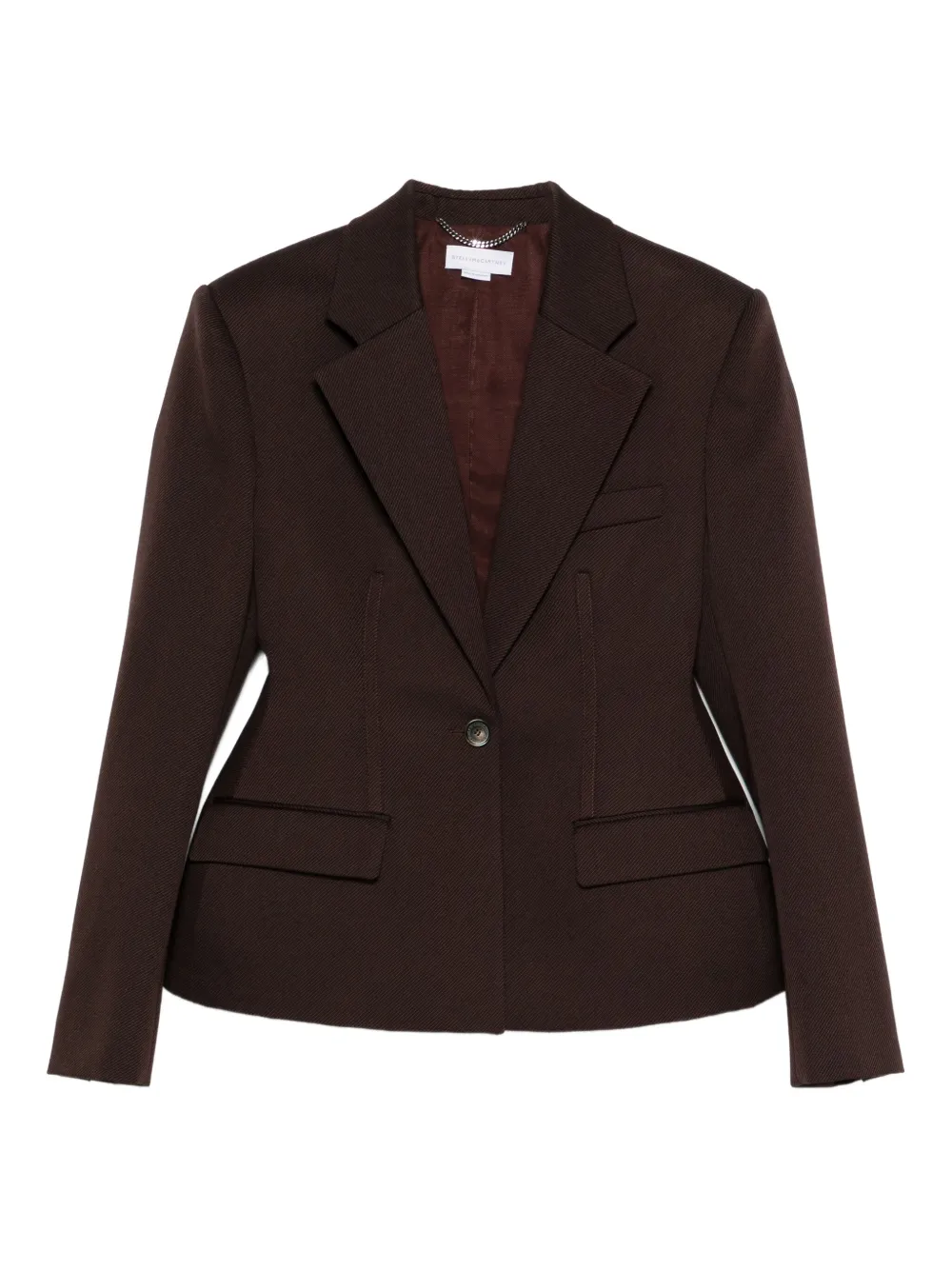 Stella McCartney tailoring moulded blazer - Marrone