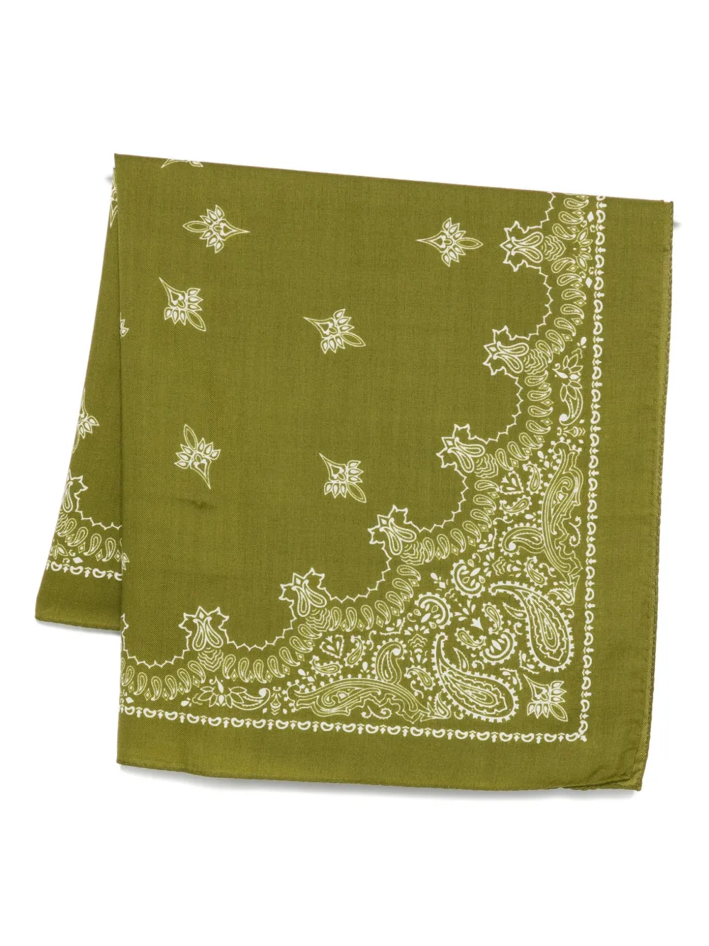 Destin Paisley-print Bandana Scarf In Green