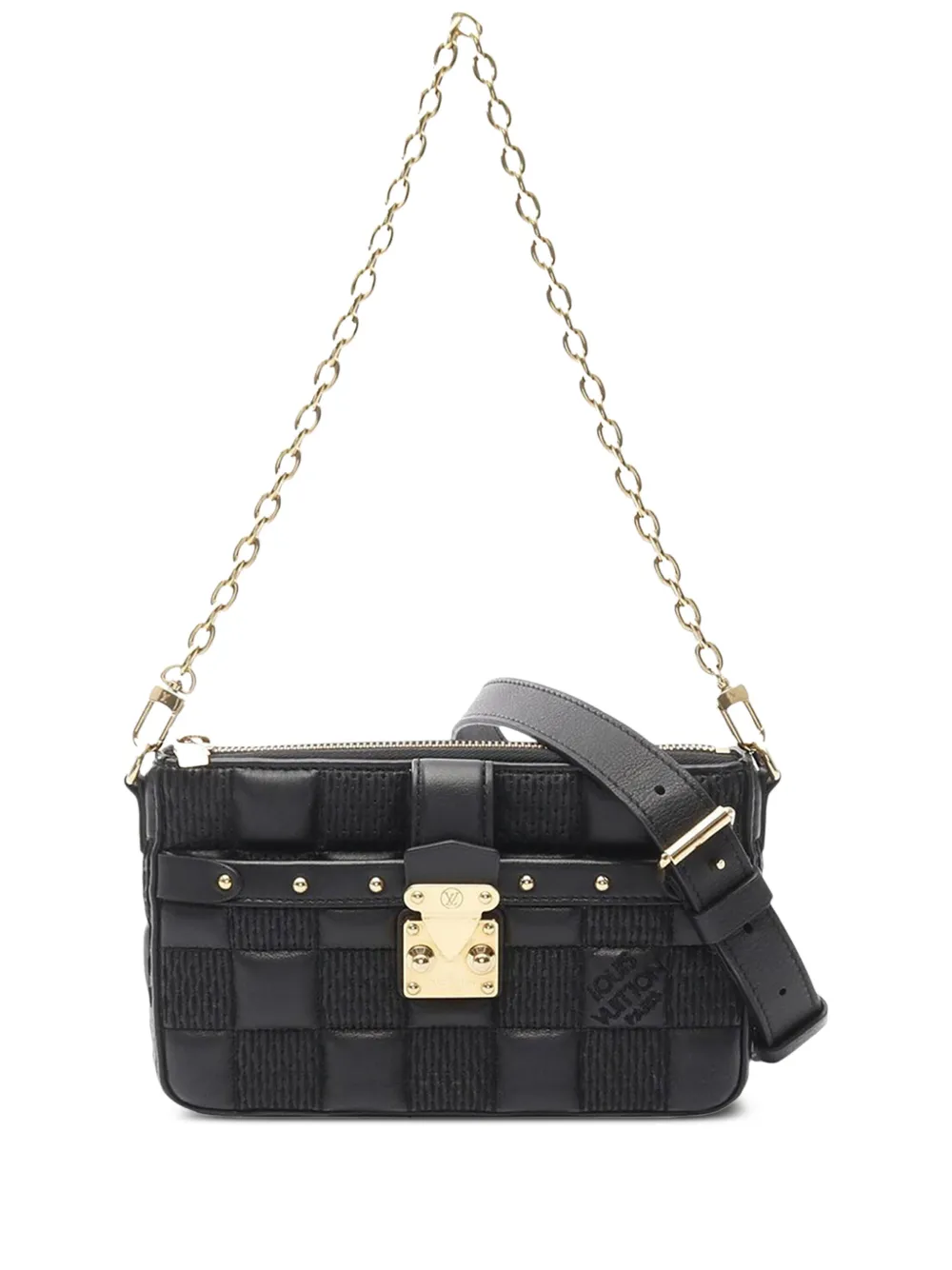 Pre-owned Louis Vuitton 2021-2025 Troca Pm Crossbody Bag In Black