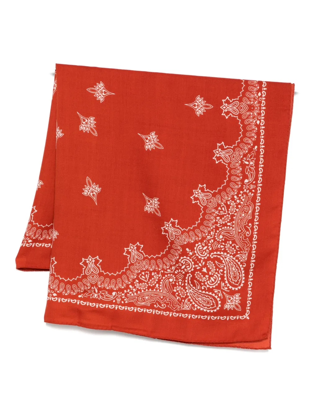 Destin Paisley-print Bandana Scarf In Red