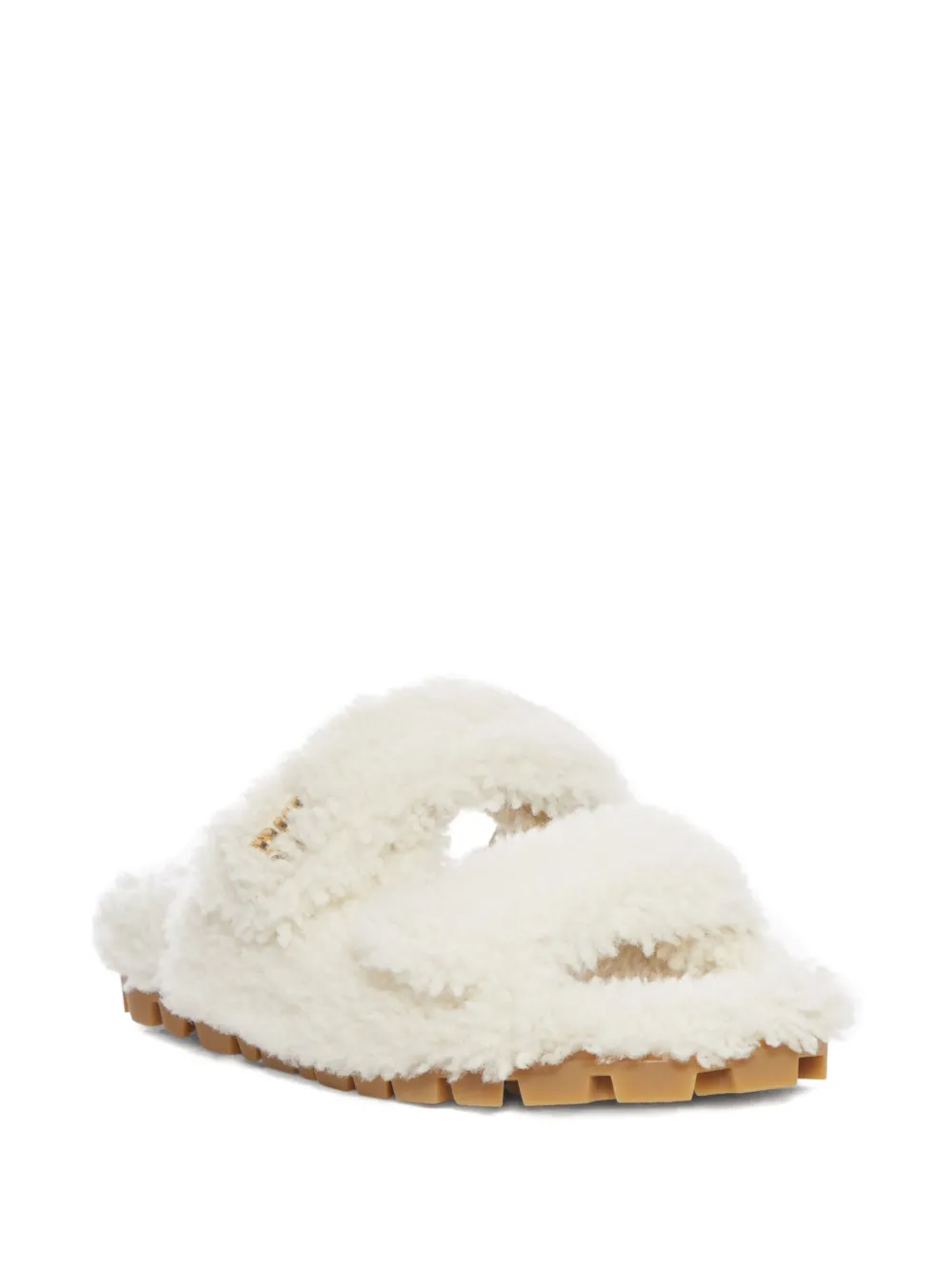 Miu Miu shearling sandals | Flat Mules | Image 2