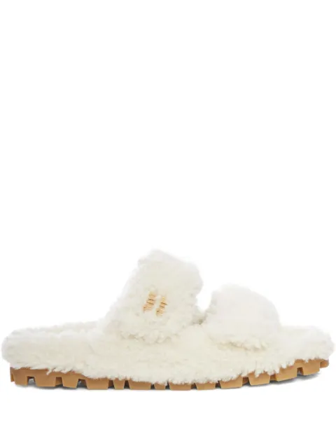 Miu Miu shearling sandals