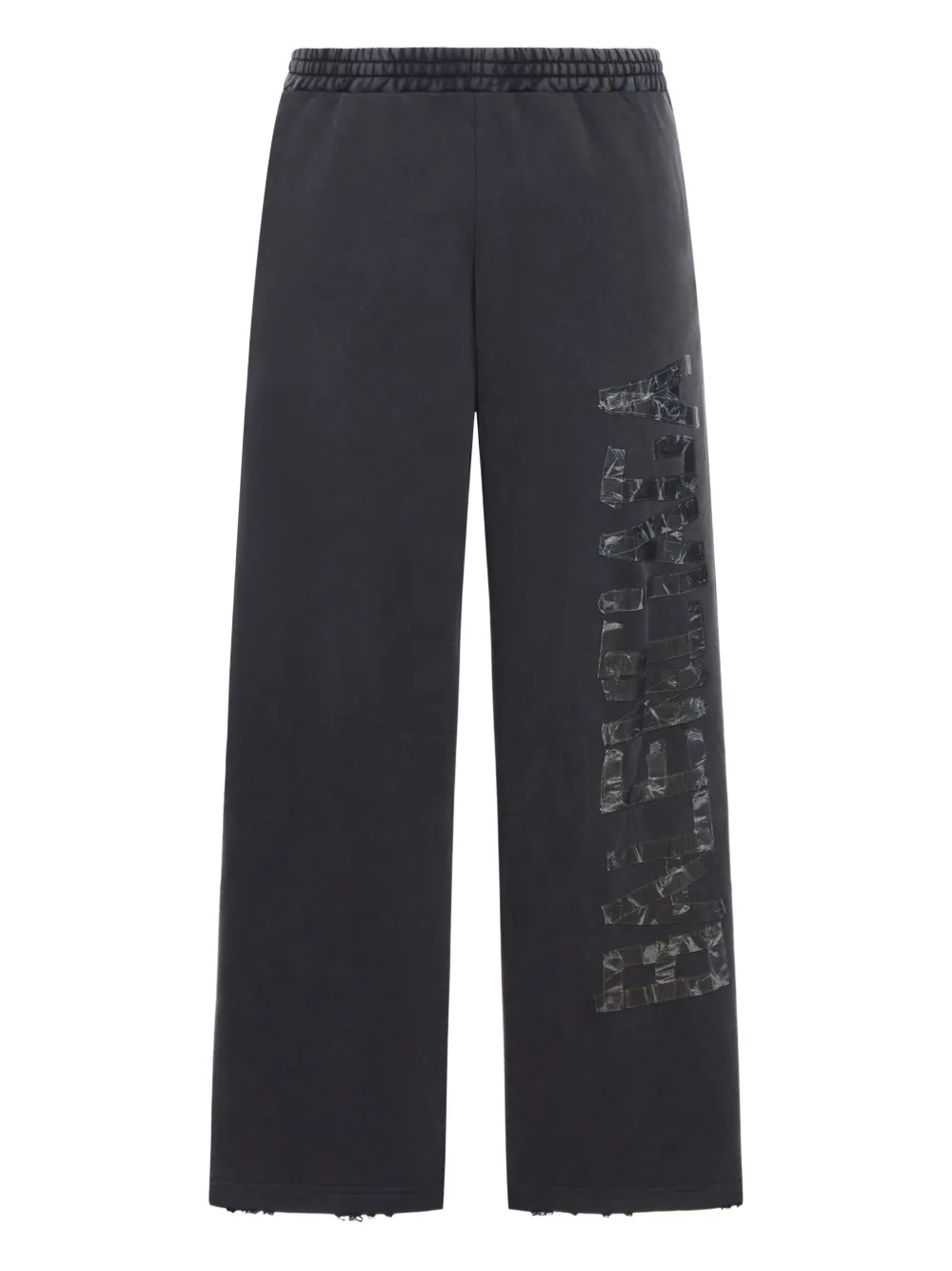 Balenciaga Pantaloni con banda logo - Nero