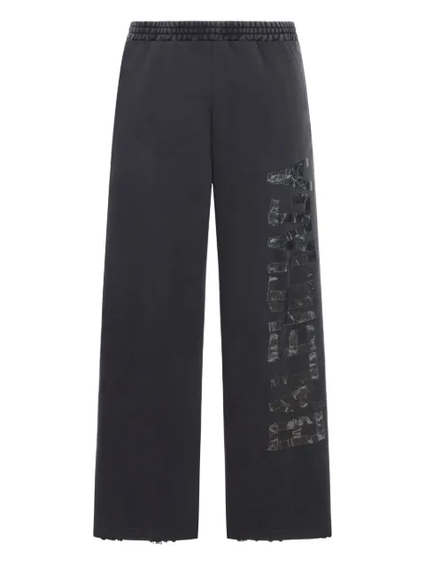 Balenciaga logo-tape cotton trousers