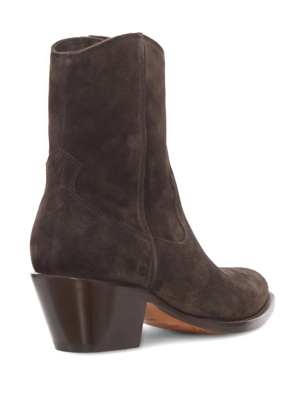Buttero 40mmm Flee Suede Cowboy Boots In Brown