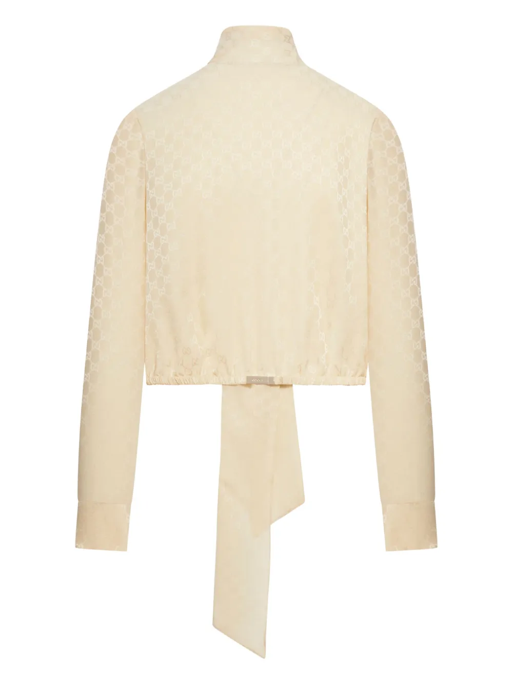 Gucci Zijden top met jacquard - Beige