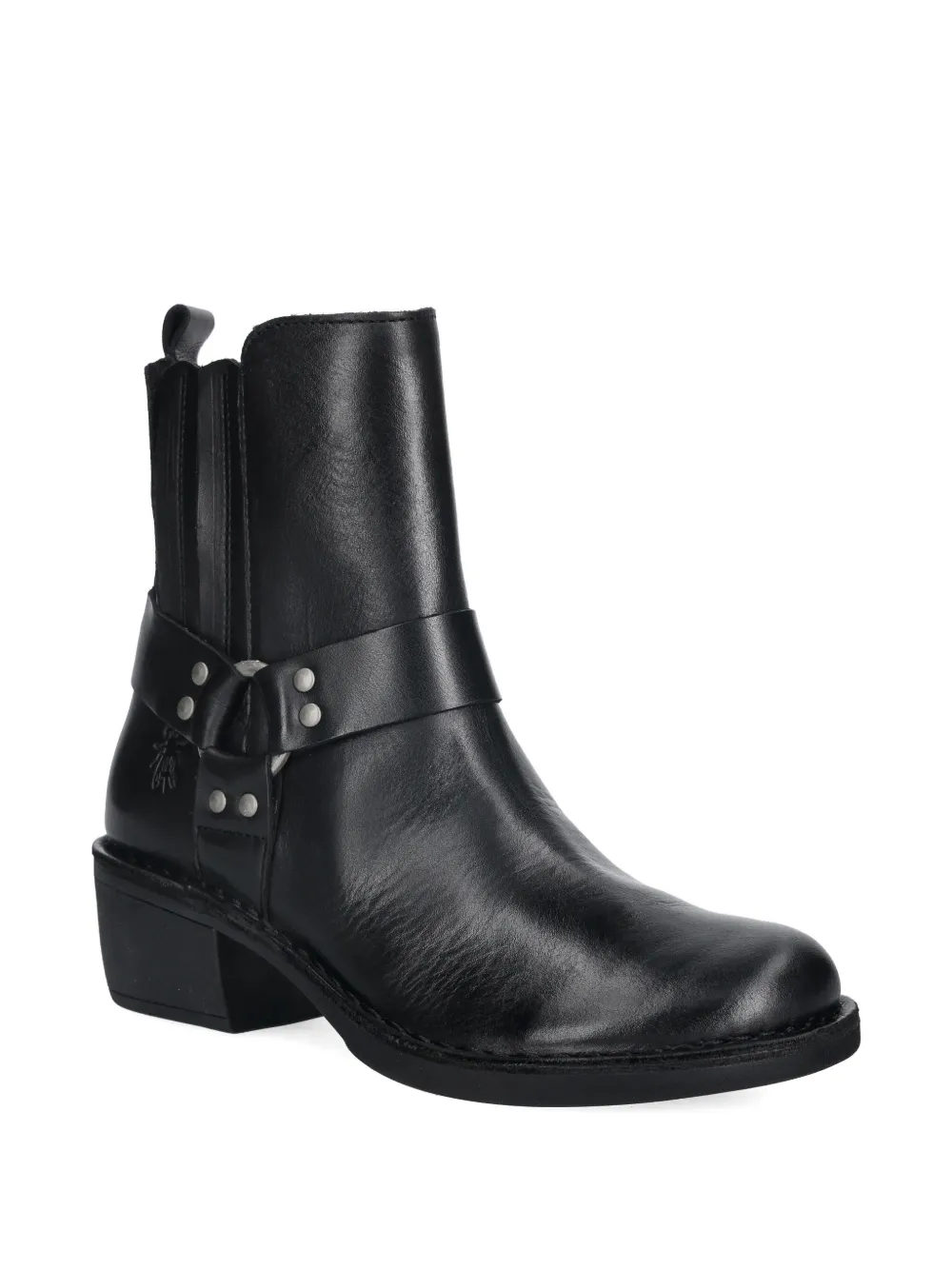 Fly London leather biker boots Zwart