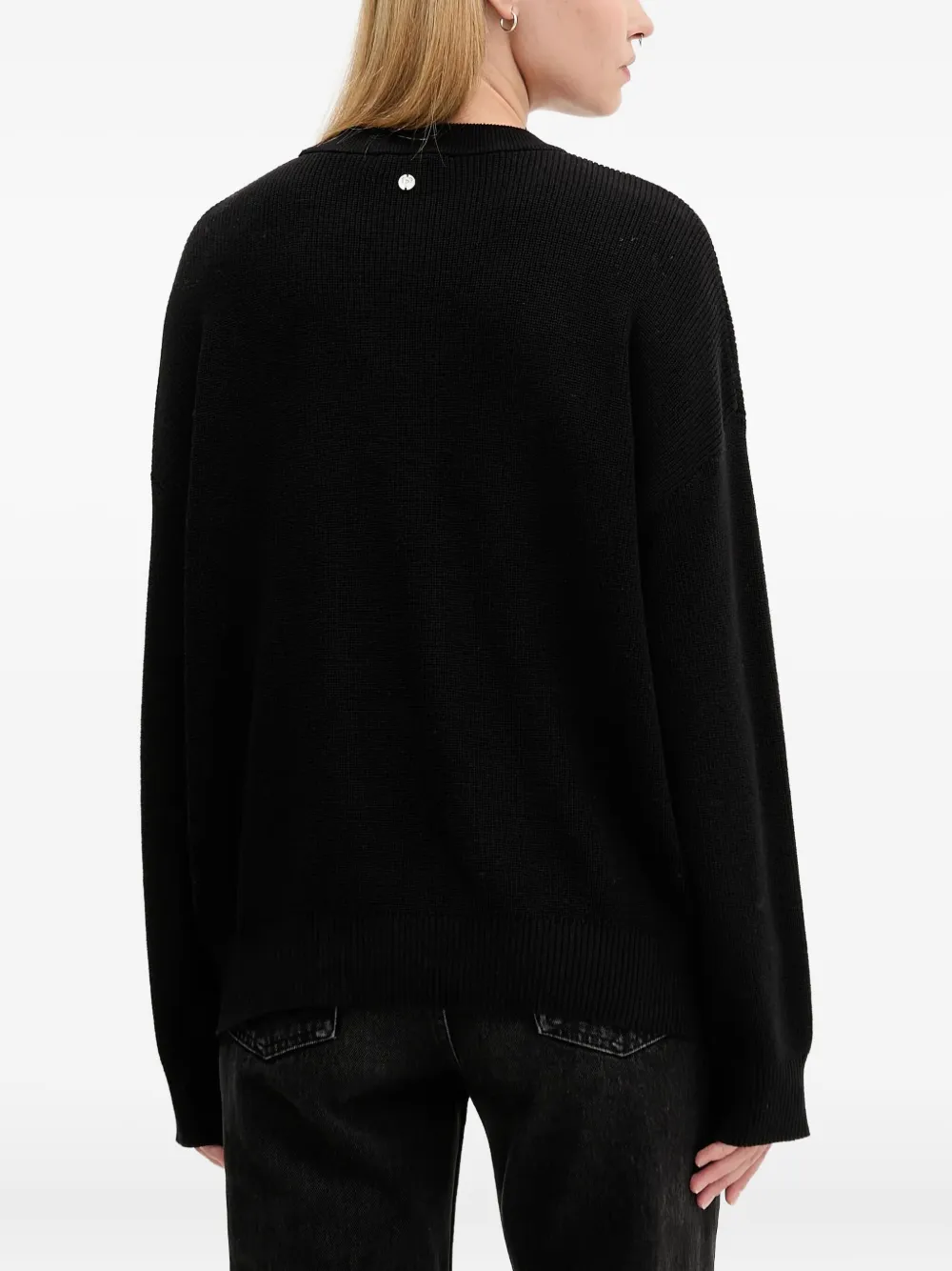 Desigual Floral Sweater In Black