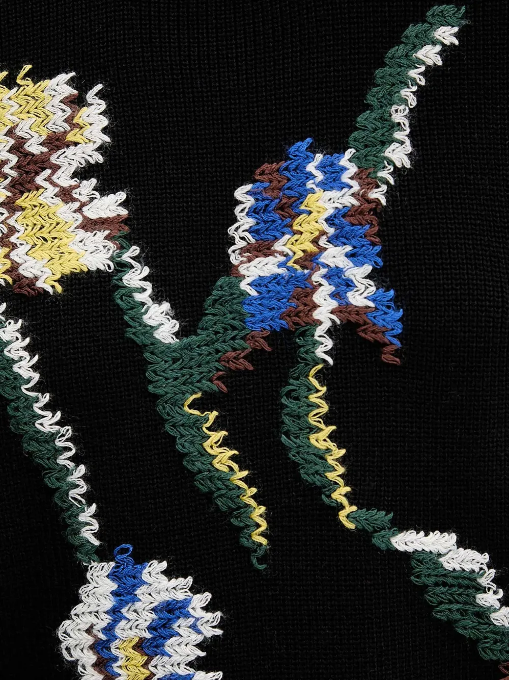 Desigual Floral Sweater In Black