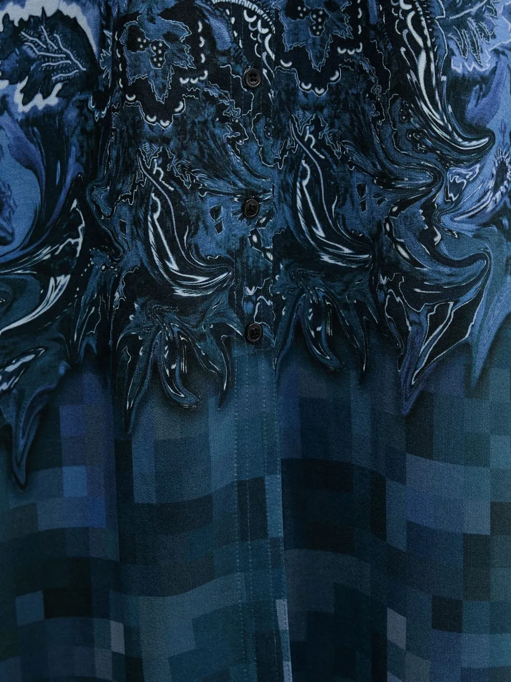 Desigual Jurk met bloemenprint Blauw