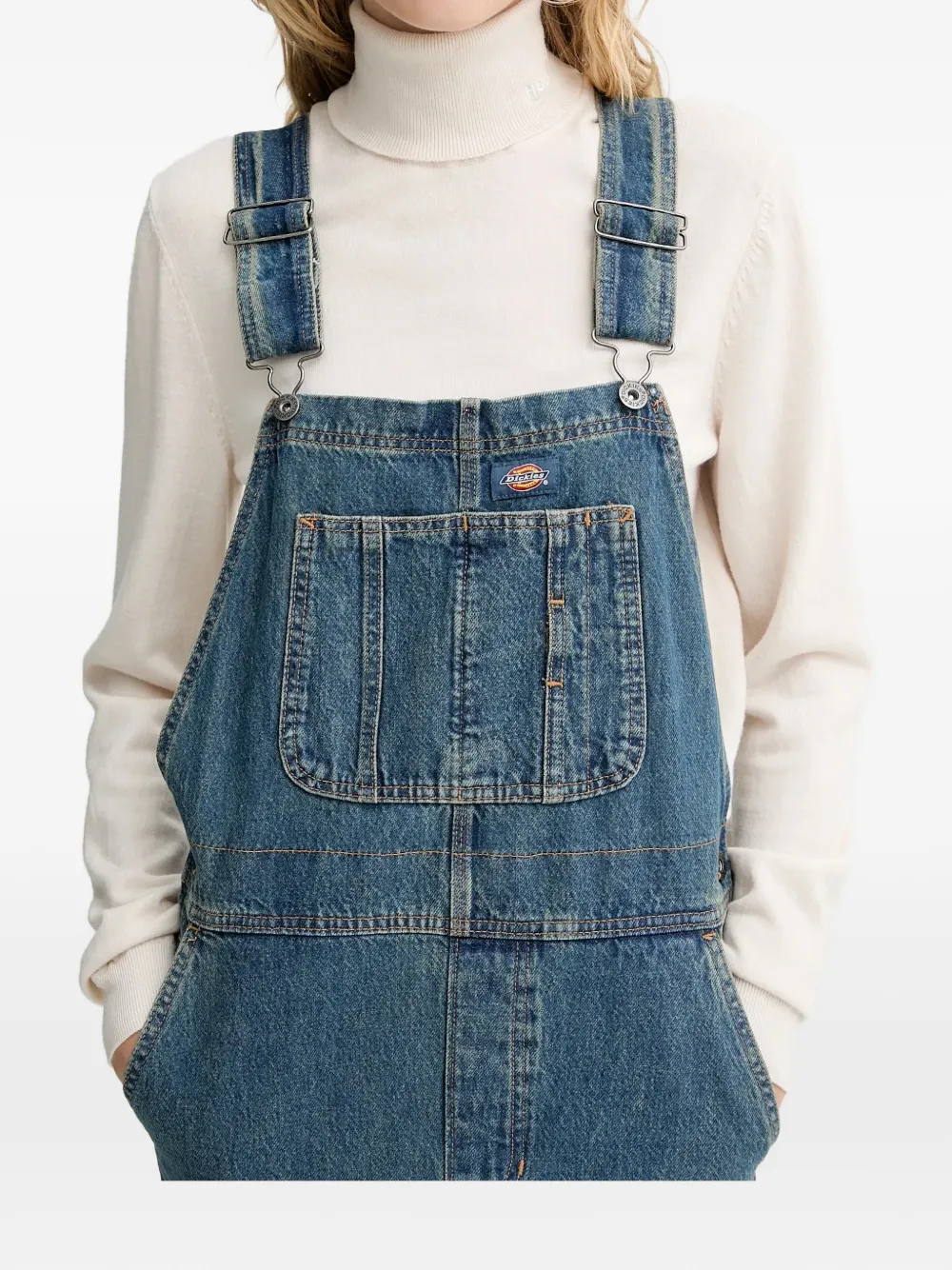 DICKIES straight-leg cotton jumpsuit - Blu