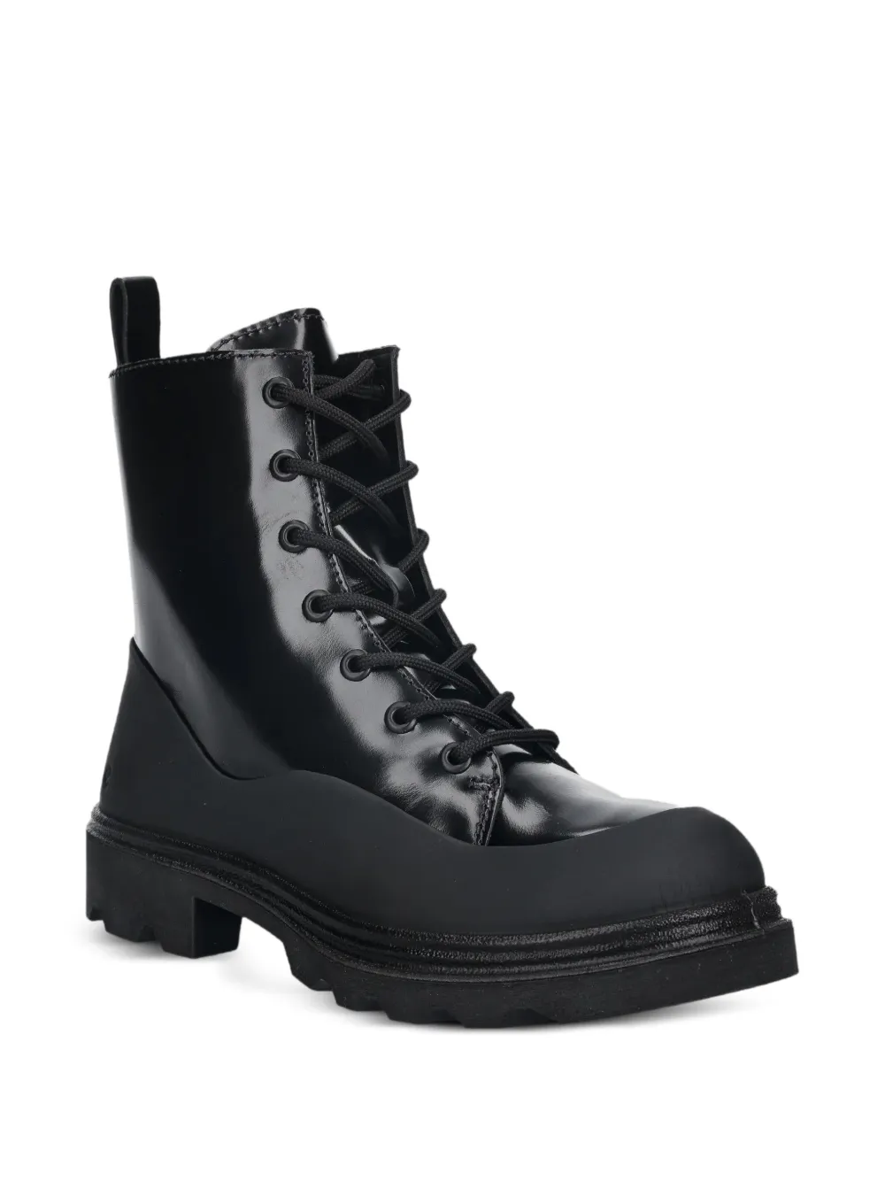 ECCO Grainer combat boots Zwart