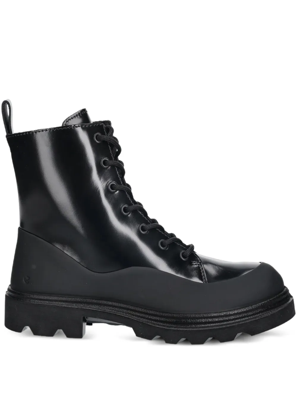 Ecco Grainer Combat Boots In Black