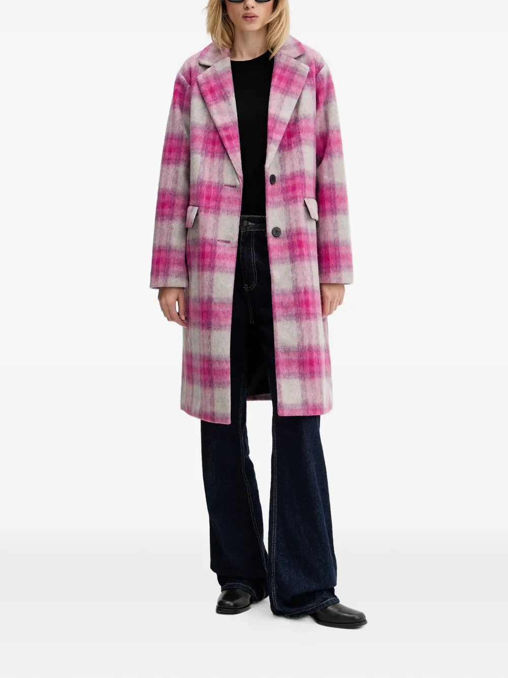 Desigual checked coat | Single Breasted Coats | Image 2