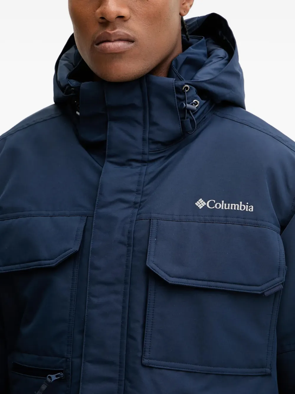 Columbia Jack met capuchon en zak Blauw
