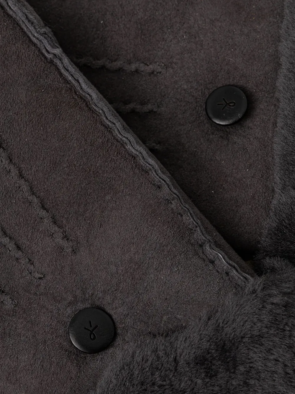 Emu Australia Fur-trim Mittens In Black