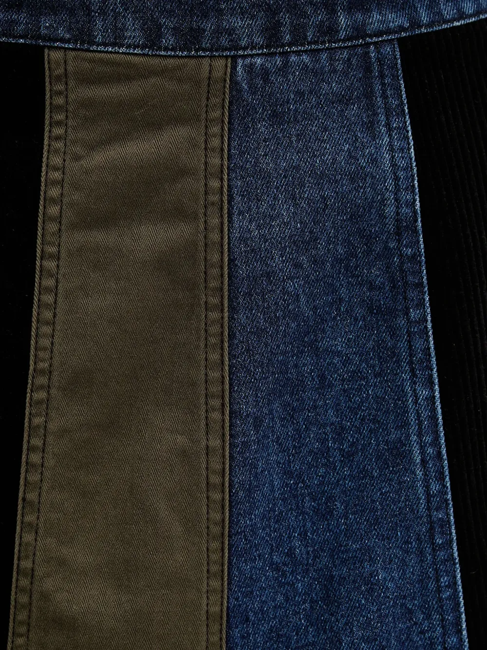 Desigual Rok met patchwork Zwart