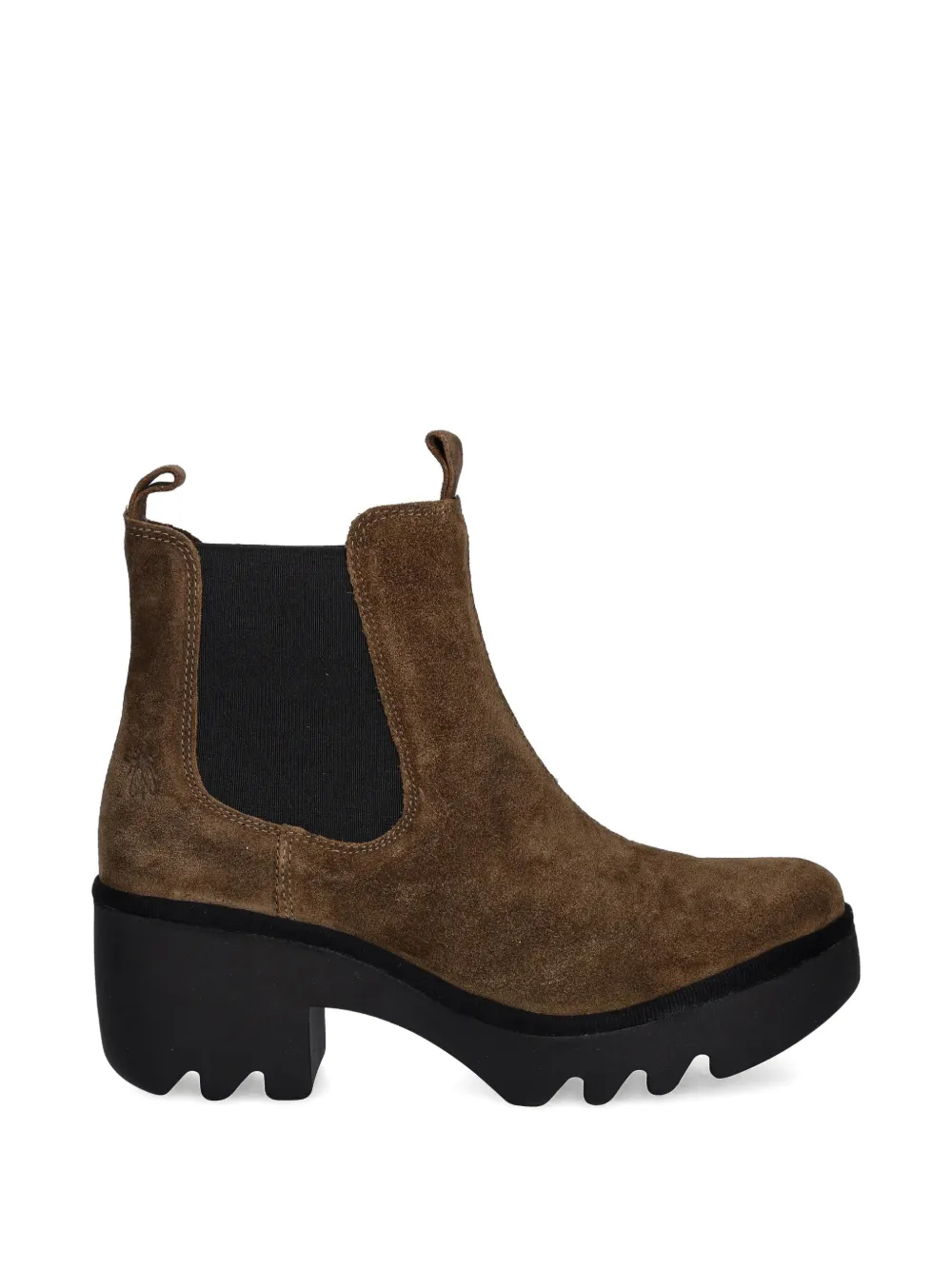 Fly London platform heeled chelsea boots Bruin