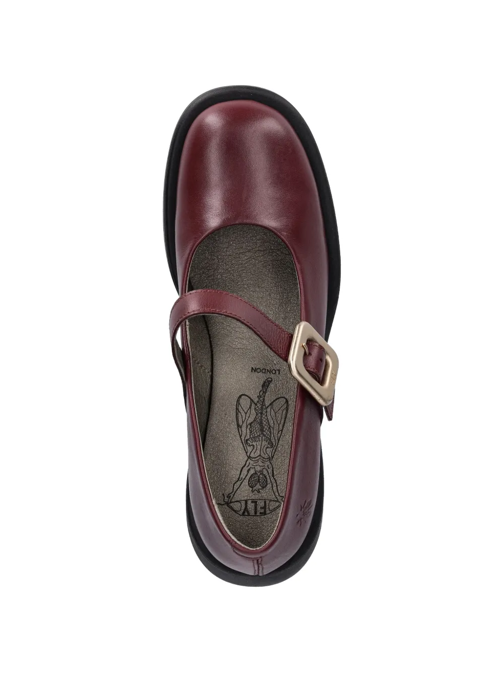 Fly London buckle-strap pumps Rood