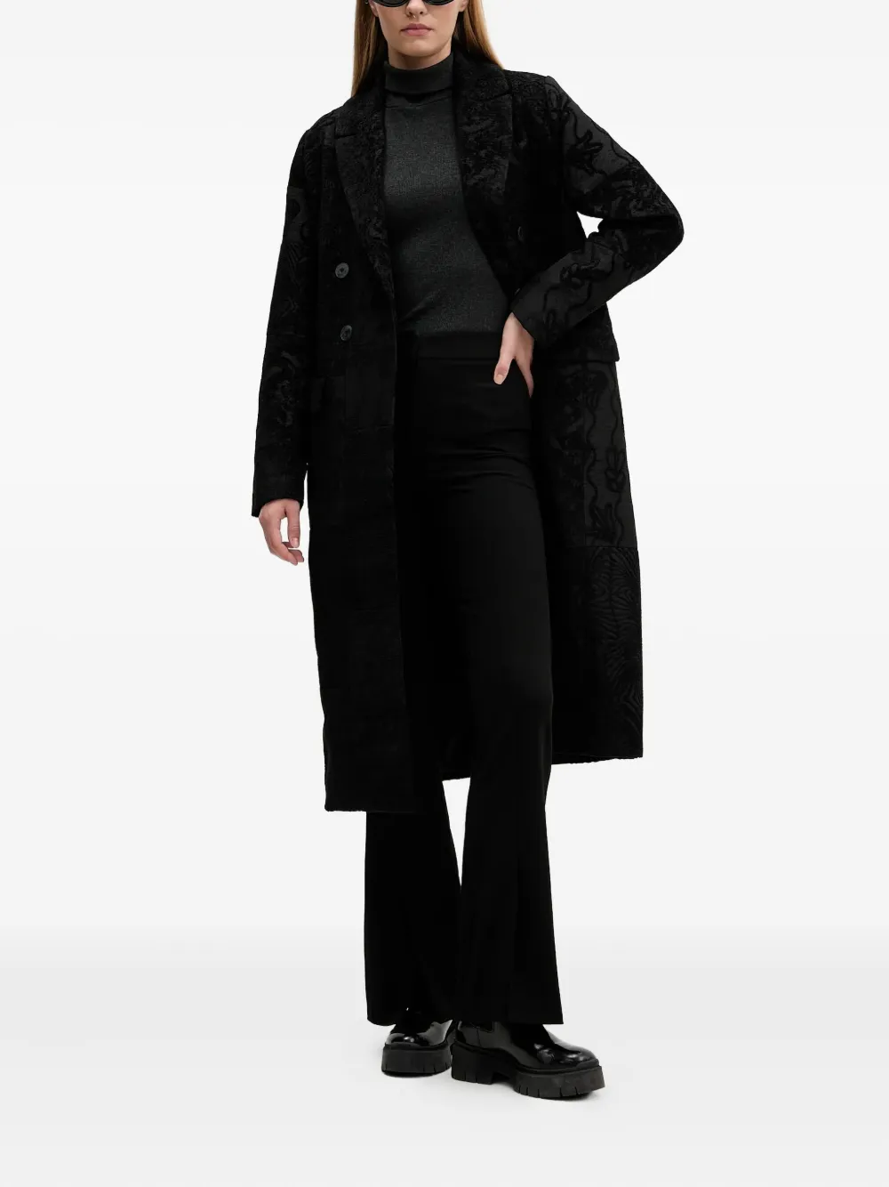 Desigual double-breasted patterned coat | Double Breasted & Peacoats | Image 2