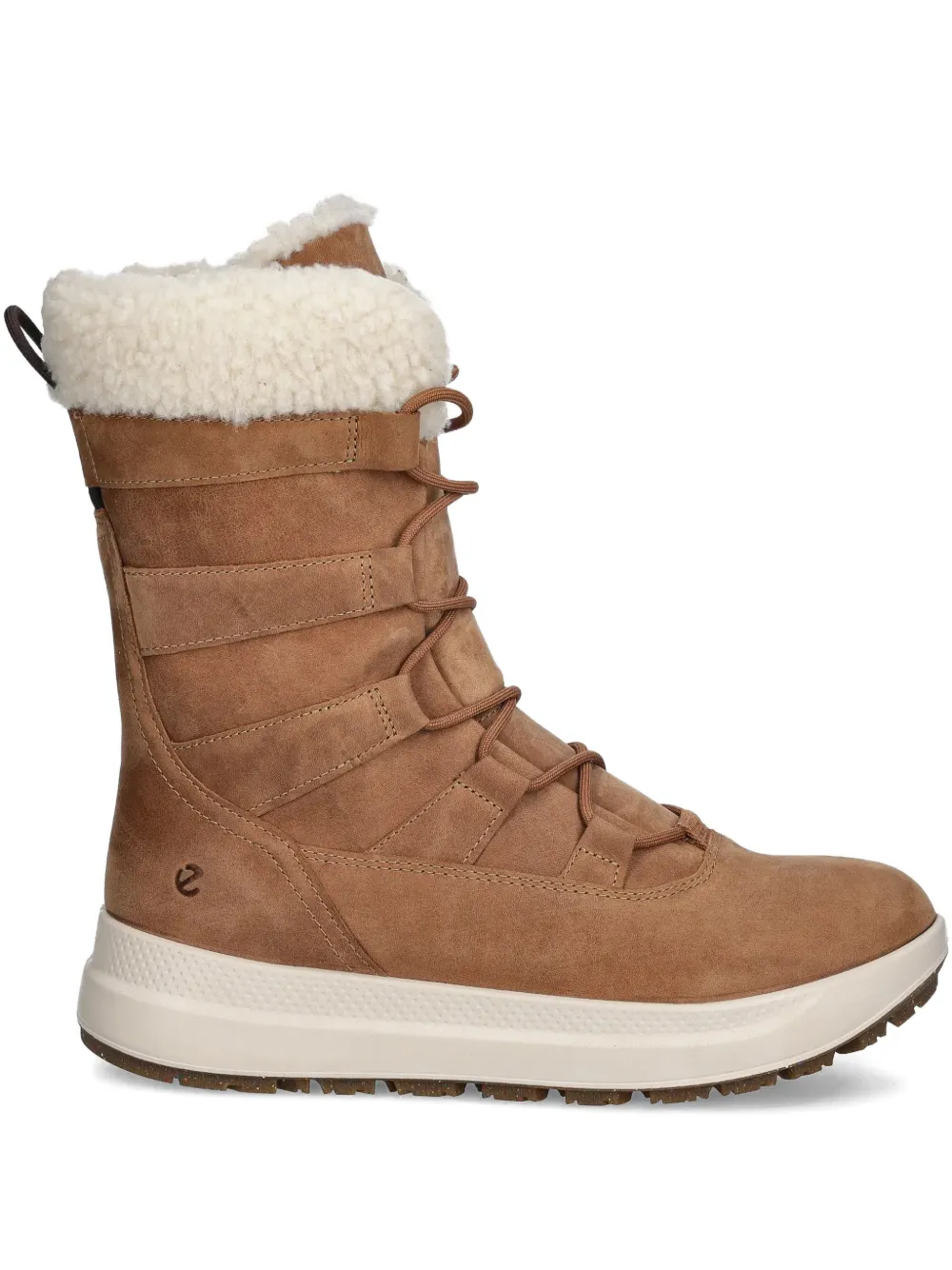 Ecco Solice Lace-up Snow Boots In Brown