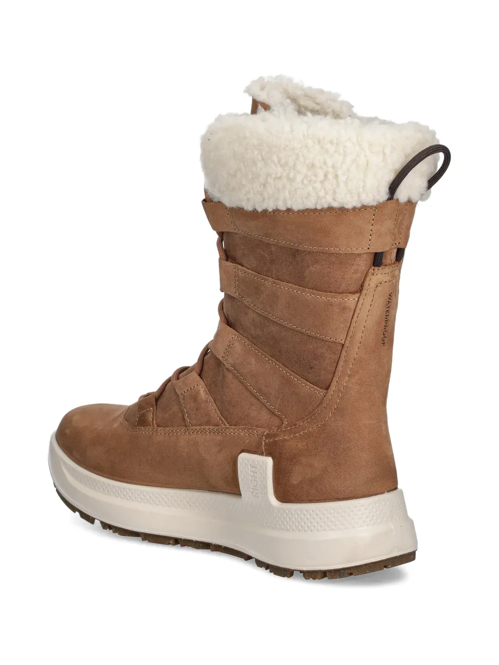 ECCO Solice snow boots met veters Bruin