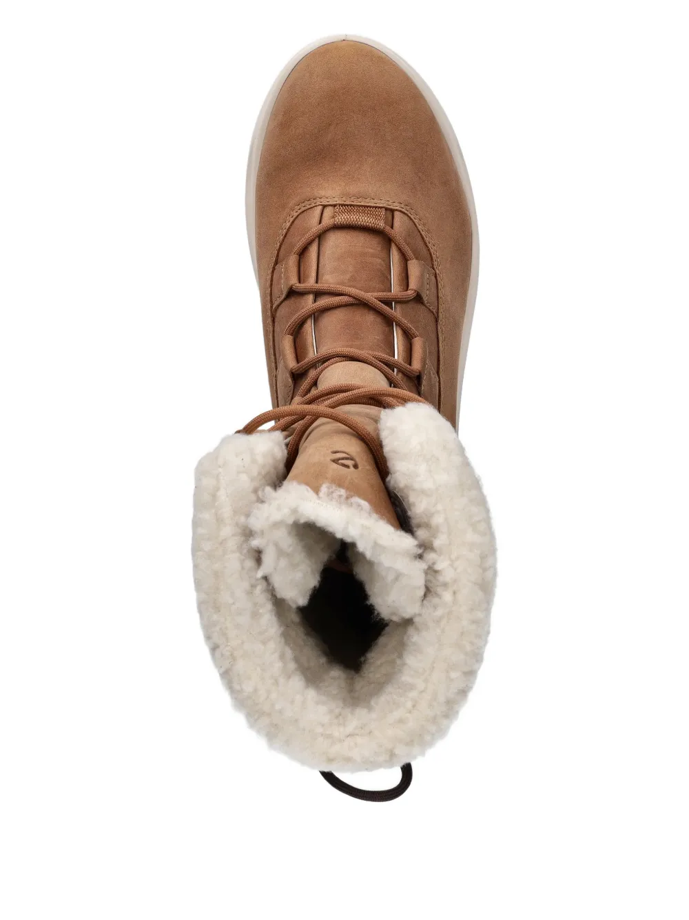 ECCO Solice snow boots met veters Bruin