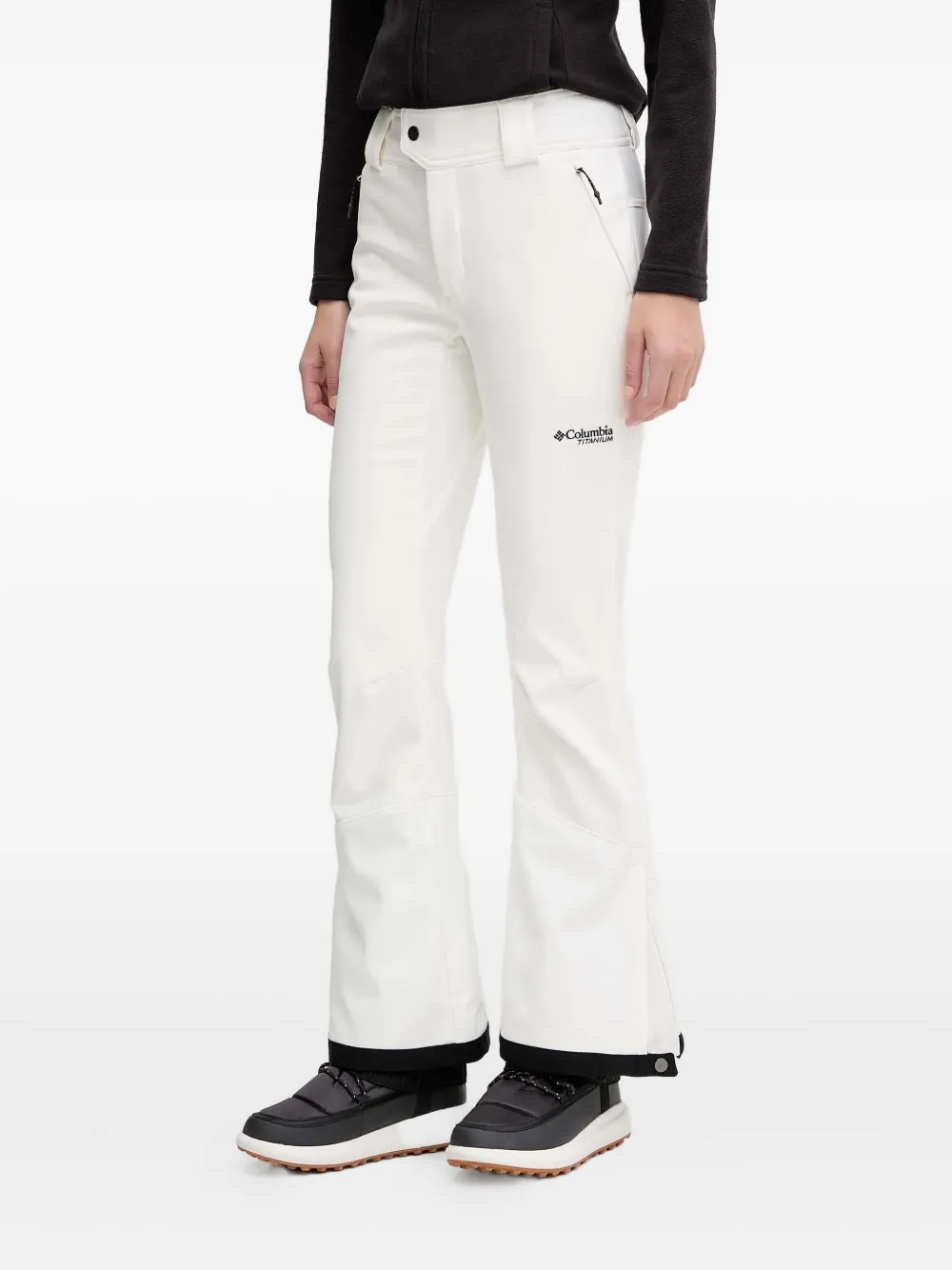 Columbia Buttoned Skiwear Trousers In White