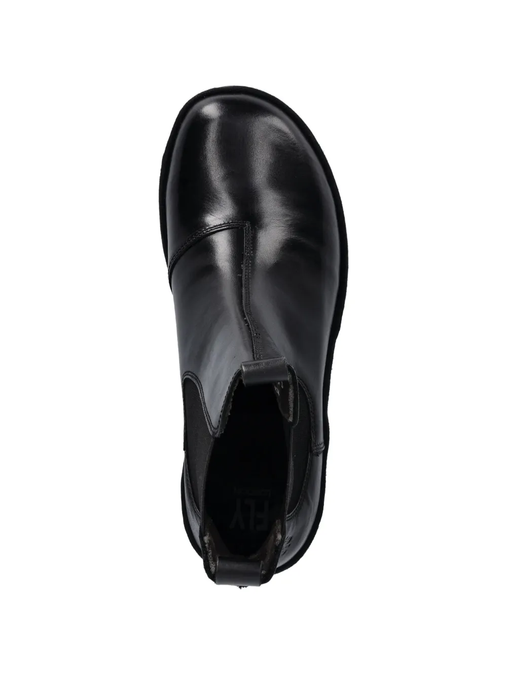 Fly London Laarzen met blokhak en lus Zwart