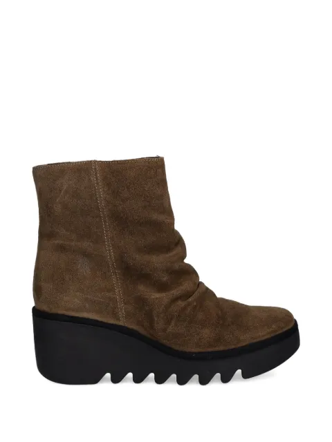 Fly London wedge-heel side-zip boots