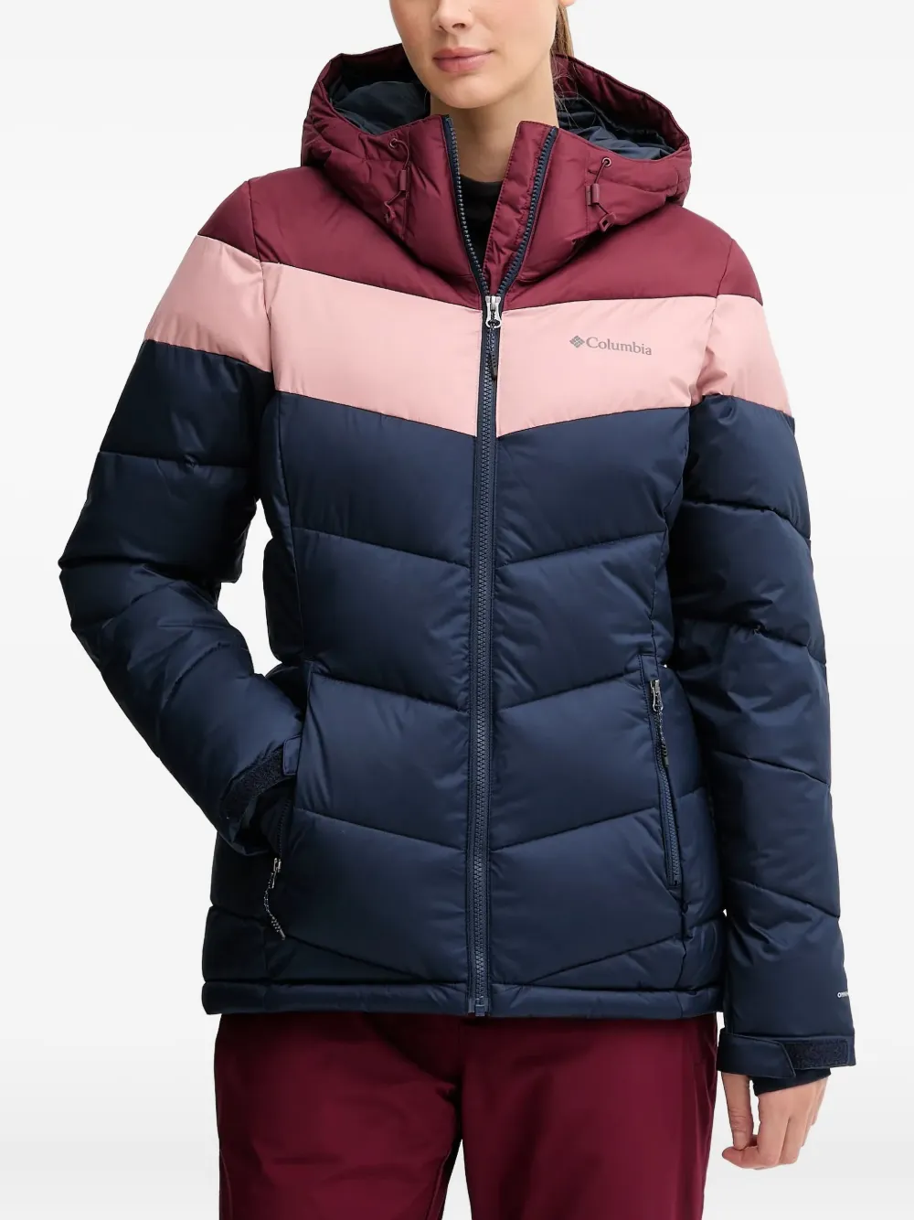 Columbia Logo-print Ski Jacket In Blue
