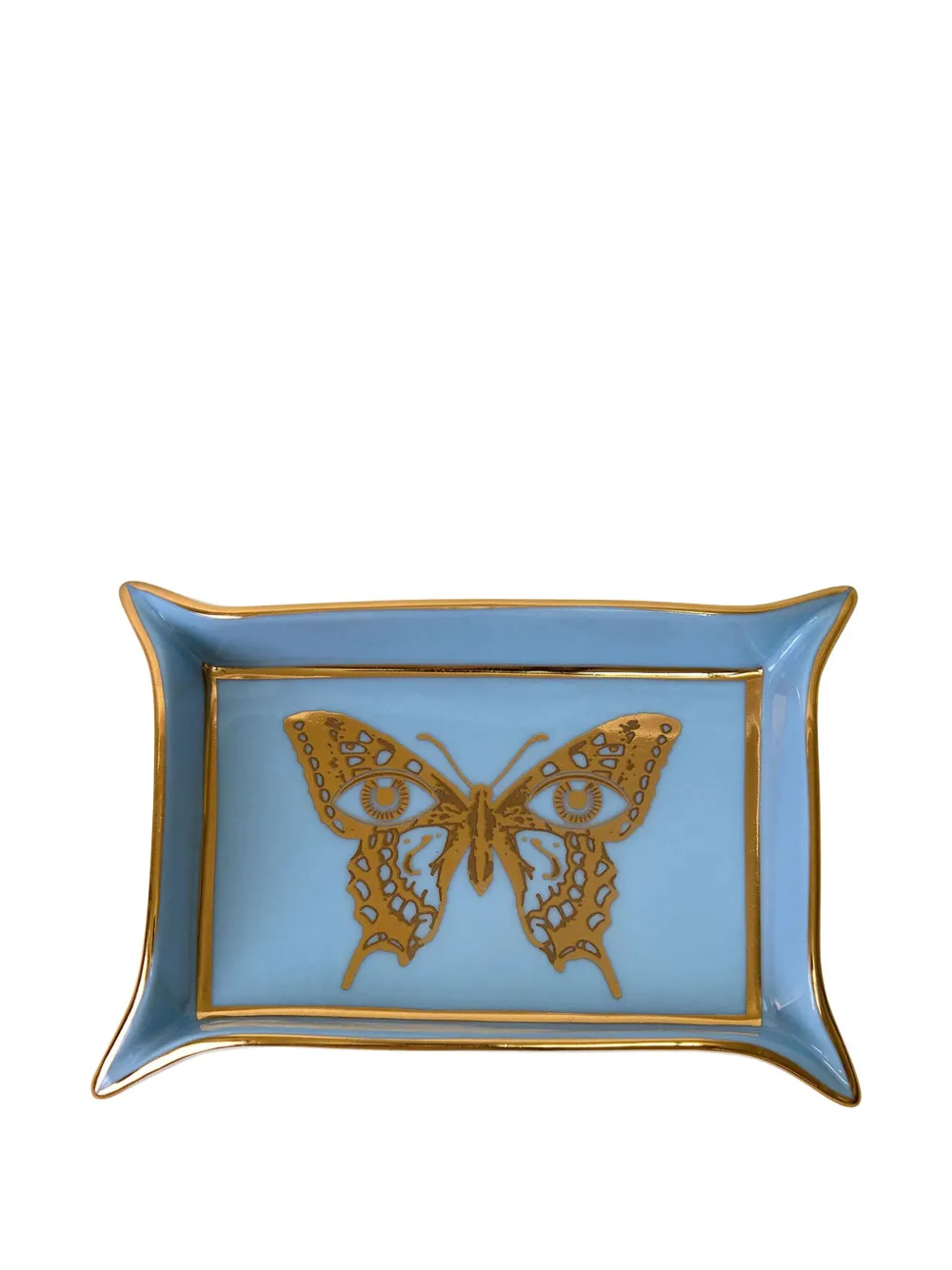 Jonathan Adler Mariposa Valet Tray (18cm X 13cm) In Blue