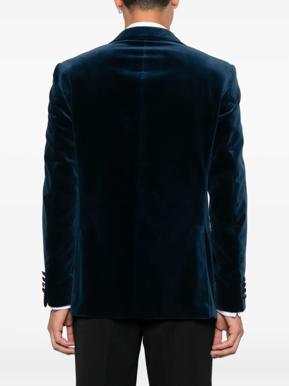 Canali Fluwelen blazer Blauw