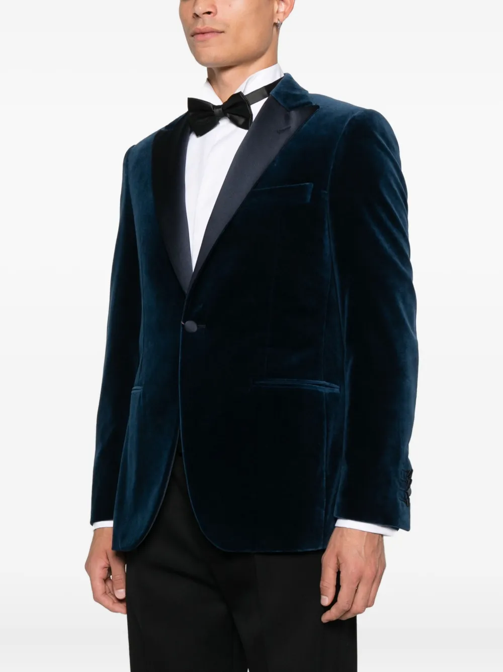  Canali Velvet Blazer - Blue 