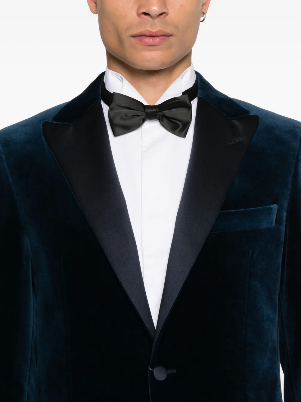 Canali Fluwelen blazer Blauw