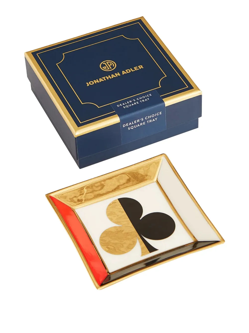 Jonathan Adler Dealer's Choice Square Tray (11.5cm X 11.5cm) In Multi