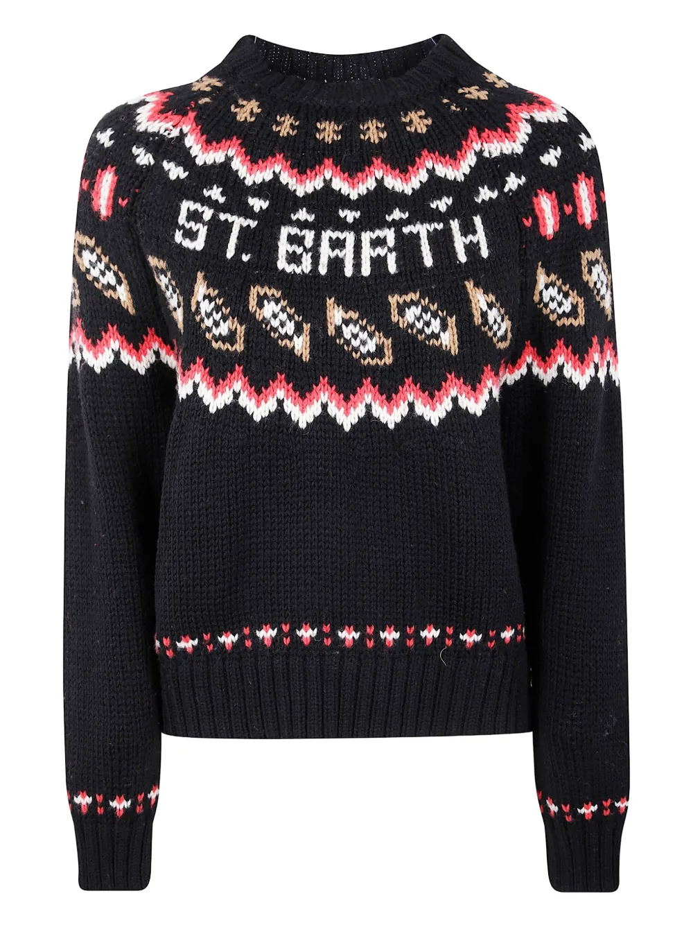 MC2 Saint Barth intarsia-knit sweater | Black | Image 1