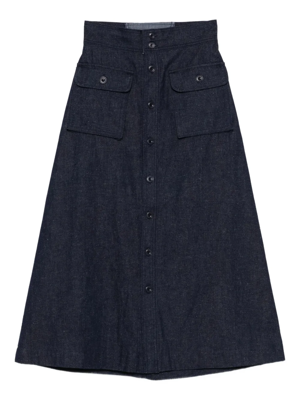 Levi's Mariner Button Pocket Midi Skirt In Blue