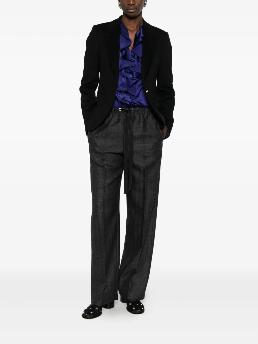 Forte Forte drawstring trousers - Grijs