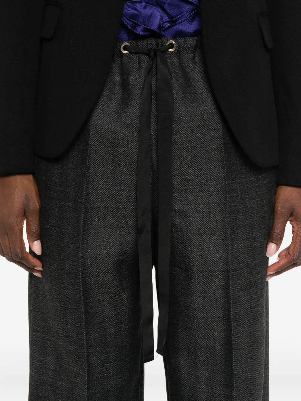 Forte Forte Drawstring Trousers In Gray