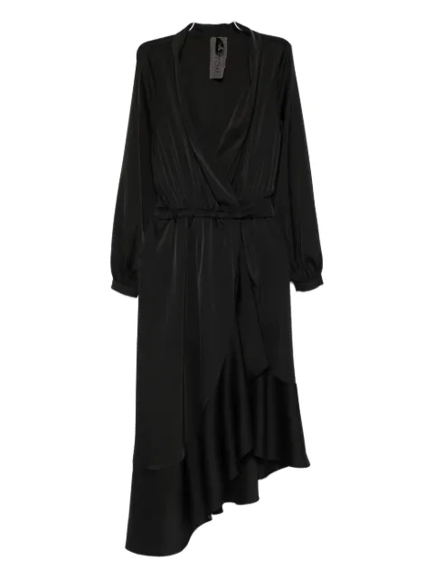 RHIZOME Morena ruffled asymmetric midi dress