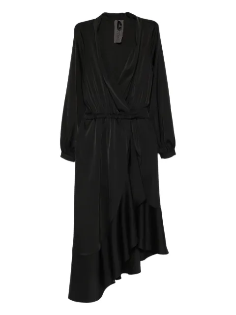 RHIZOME Morena ruffled asymmetric midi dress